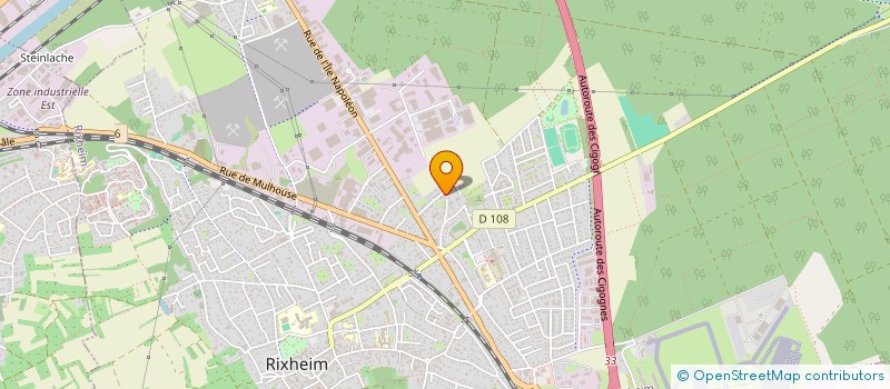 localisation de l'entreprise MONSIEUR MARC MULLER  RIXHEIM