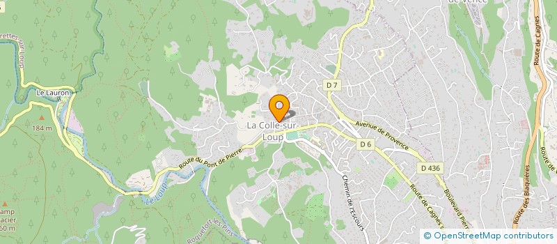 localisation de l'entreprise MONSIEUR MARC MULLER à LA COLLE-SUR-LOUP