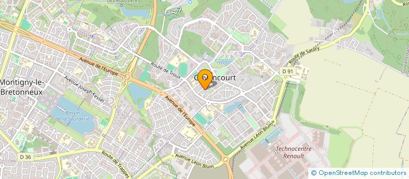 localisation de l'entreprise MONSIEUR MARC MUREAU  GUYANCOURT