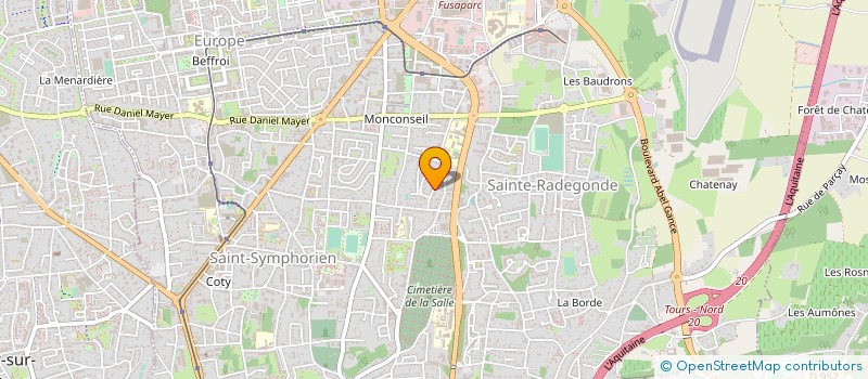 localisation de l'entreprise MONSIEUR MARC NAUDIN  TOURS