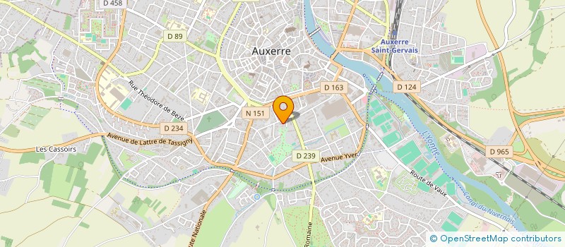 localisation de l'entreprise MONSIEUR MARC NGANOU MENOUNGA à AUXERRE