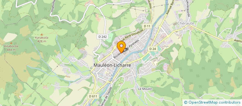 localisation de l'entreprise MONSIEUR MARC NICOLAO  MAULEON-LICHARRE