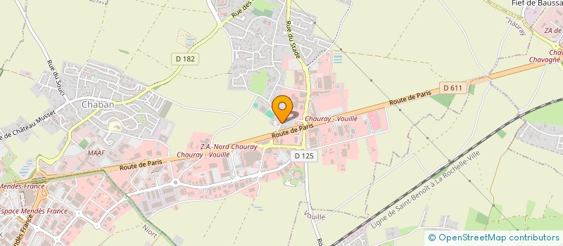 localisation de l'entreprise MONSIEUR MARC NOMBALLIER  CHAURAY