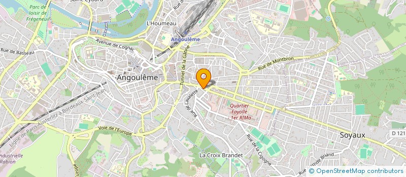 localisation de l'entreprise MONSIEUR MARC NORMAND DE LA TRANCHADE à ANGOULEME