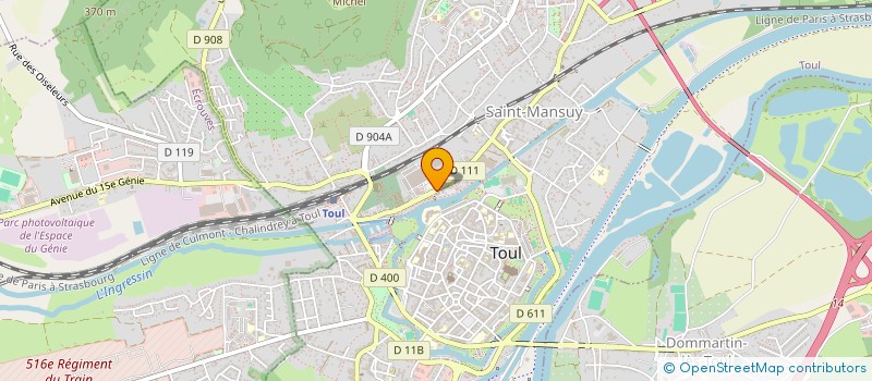 localisation de l'entreprise MONSIEUR MARC NUFFER  TOUL