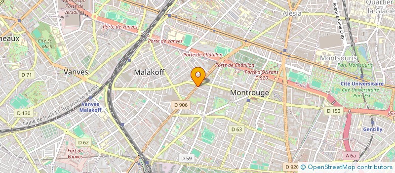 localisation de l'entreprise MONSIEUR MARC OHANA  MONTROUGE