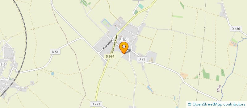 localisation de l'entreprise MONSIEUR MARC OLAGNON  EFFIAT