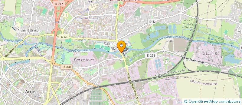 localisation de l'entreprise MONSIEUR MARC-OLIVER LETE  SAINT-LAURENT-BLANGY