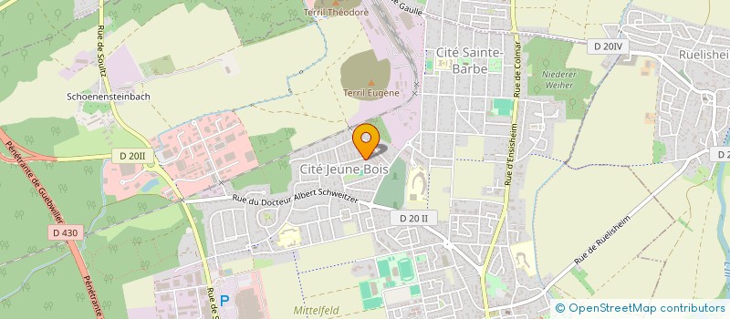 localisation de l'entreprise MONSIEUR MARC-OLIVIER BEHRA  WITTENHEIM