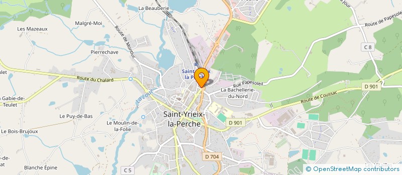 localisation de l'entreprise MONSIEUR MARC-OLIVIER NOEL à SAINT-YRIEIX-LA-PERCHE