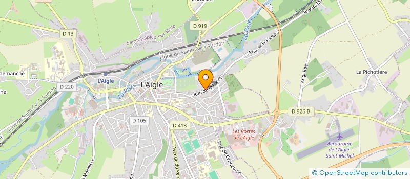 localisation de l'entreprise MONSIEUR MARC-OLIVIER PESTY à L'AIGLE