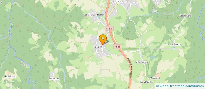 localisation de l'entreprise MONSIEUR MARC OUDIN  SAINT-MAURICE-DE-LIGNON