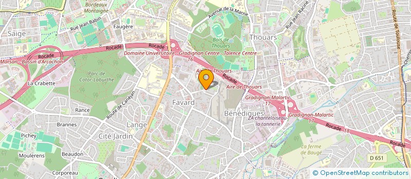 localisation de l'entreprise MONSIEUR MARC OUZEAU  GRADIGNAN