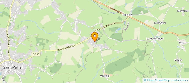 localisation de l'entreprise MONSIEUR MARC PACAUD  POUILLOUX