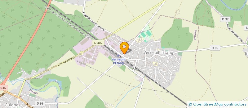 localisation de l'entreprise MONSIEUR MARC PAILLUSSON  VERNEUIL-L'ETANG