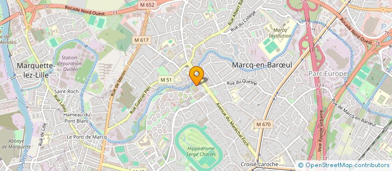 localisation de l'entreprise MONSIEUR MARC PAINDAVOINE à MARCQ-EN-BARŒUL