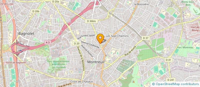 localisation de l'entreprise MONSIEUR MARC PAPATHEODOROU à MONTREUIL