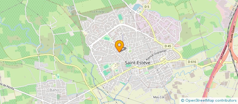 localisation de l'entreprise MONSIEUR MARC PARAYRE à SAINT-ESTEVE