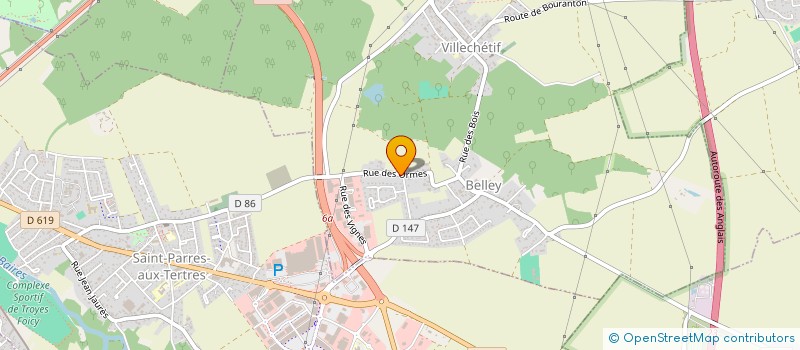 localisation de l'entreprise MONSIEUR MARC PARIGAUX  VILLECHETIF