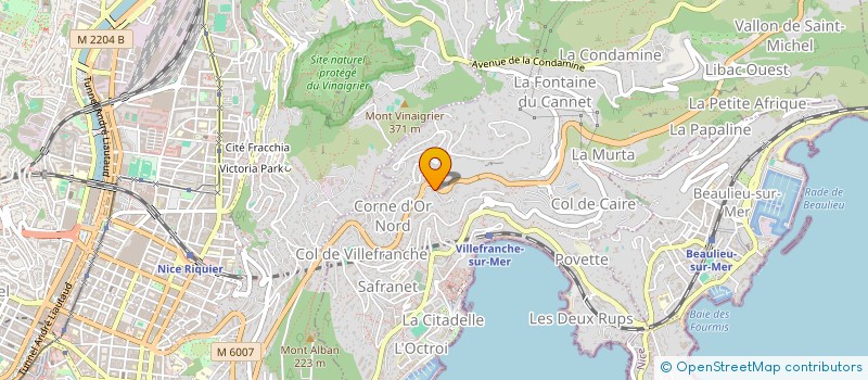 localisation de l'entreprise MONSIEUR MARC PARSIANI à VILLEFRANCHE-SUR-MER