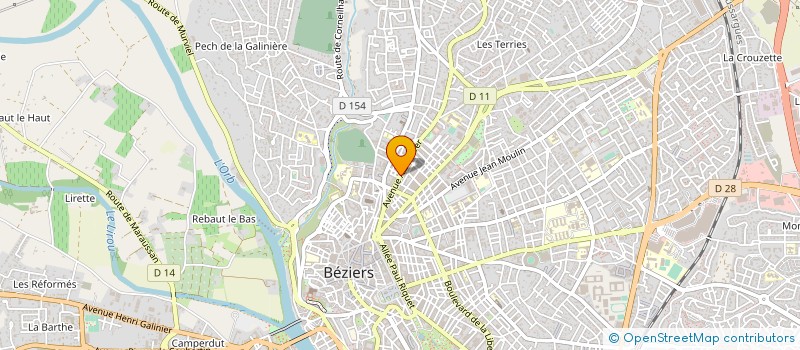 localisation de l'entreprise MONSIEUR MARC PASTOR  BEZIERS