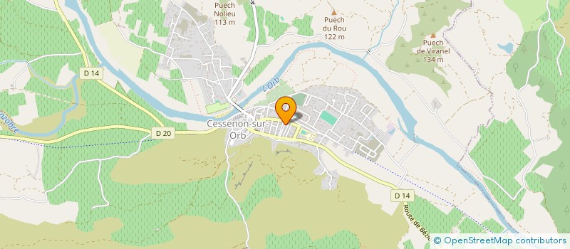 localisation de l'entreprise MONSIEUR MARC PASTOR  CESSENON-SUR-ORB