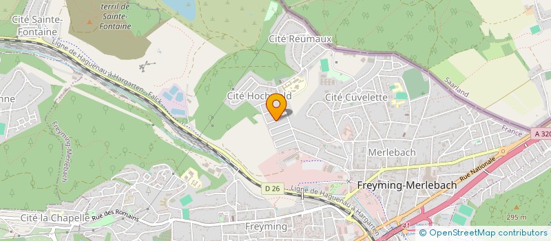 localisation de l'entreprise MONSIEUR MARC PATACCONI  FREYMING-MERLEBACH