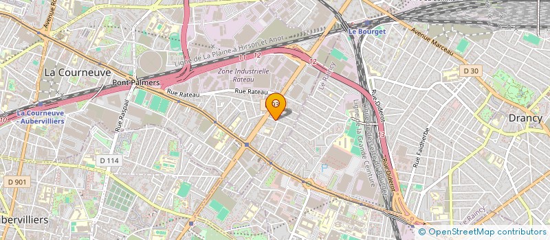 localisation de l'entreprise MONSIEUR MARC PAVIET à LA COURNEUVE