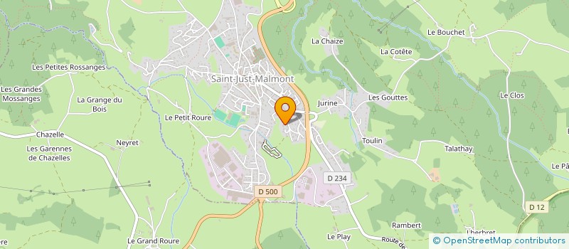 localisation de l'entreprise MONSIEUR MARC PAYS à SAINT-JUST-MALMONT