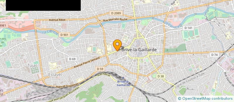 localisation de l'entreprise MONSIEUR MARC PECHADRE à BRIVE-LA-GAILLARDE