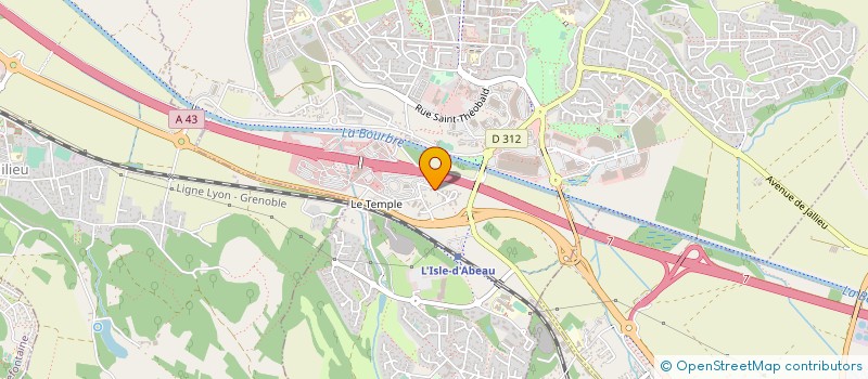 localisation de l'entreprise MONSIEUR MARC PEGERON  L'ISLE-D'ABEAU