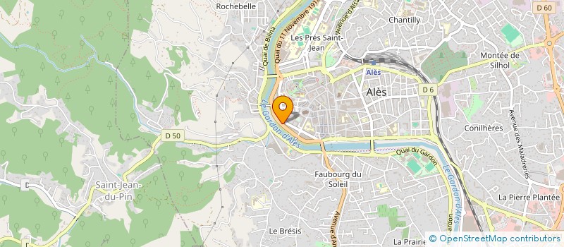 localisation de l'entreprise MONSIEUR MARC PELAT  ALES