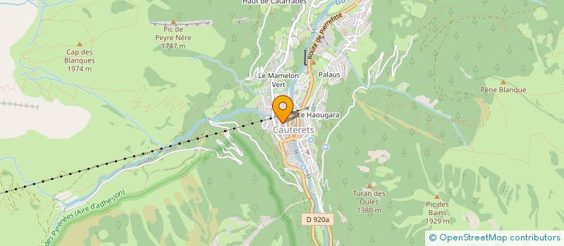 localisation de l'entreprise MONSIEUR MARC PELGE  CAUTERETS