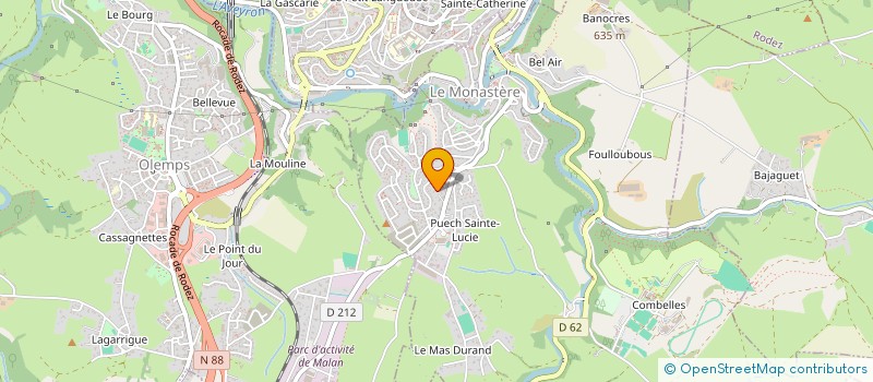 localisation de l'entreprise MONSIEUR MARC PELISSIER à ONET-LE-CHATEAU