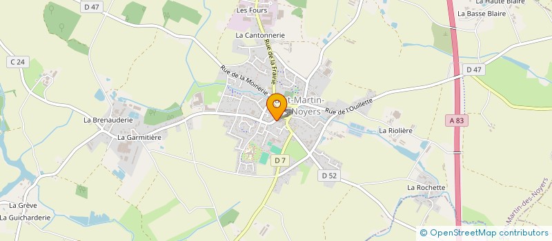 localisation de l'entreprise MONSIEUR MARC PELLAS  SAINT-MARTIN-DES-NOYERS