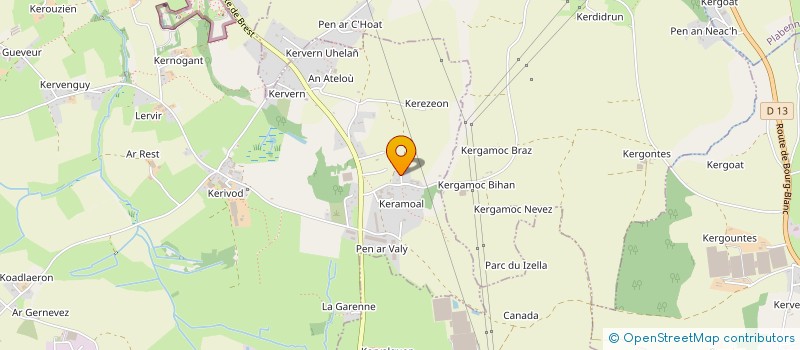 localisation de l'entreprise MONSIEUR MARC PELLEN à MILIZAC-GUIPRONVEL