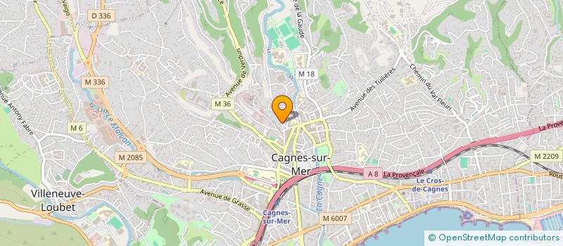 localisation de l'entreprise MONSIEUR MARC PELLERIN à CAGNES SUR MER