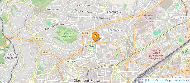 localisation de l'entreprise MONSIEUR MARC PELLISSIER  CLERMONT-FERRAND