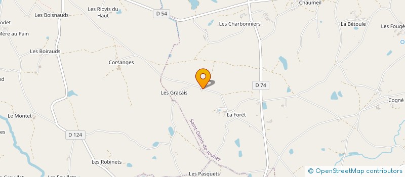 localisation de l'entreprise MONSIEUR MARC PENIN à SAINT-DENIS-DE-JOUHET