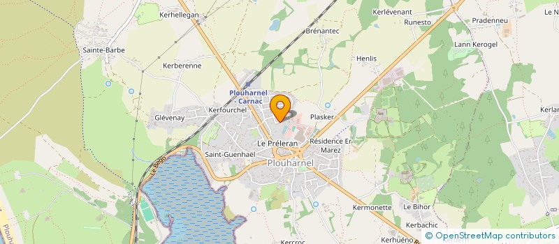localisation de l'entreprise MONSIEUR MARC PERENNES  PLOUHARNEL