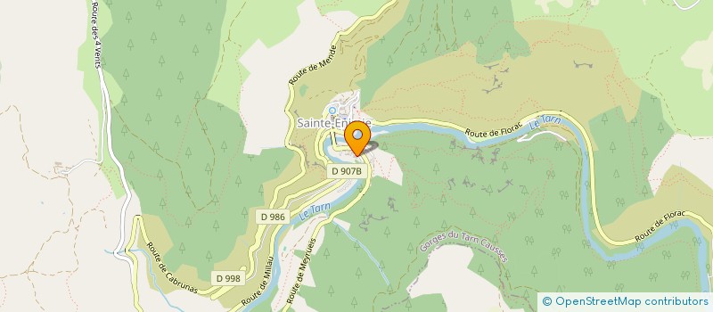 localisation de l'entreprise MONSIEUR MARC PERES  GORGES DU TARN CAUSSES