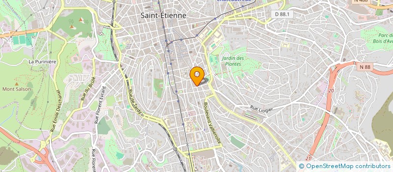 localisation de l'entreprise MONSIEUR MARC PERETOUT  SAINT-ETIENNE