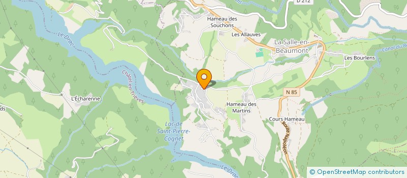 localisation de l'entreprise MONSIEUR MARC PEREZ  LA SALLE-EN-BEAUMONT