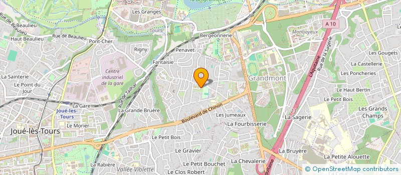 localisation de l'entreprise MONSIEUR MARC PEREZ  JOUE-LES-TOURS