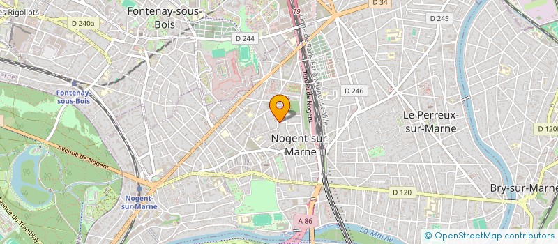 localisation de l'entreprise MONSIEUR MARC PERIER  NOGENT SUR MARNE