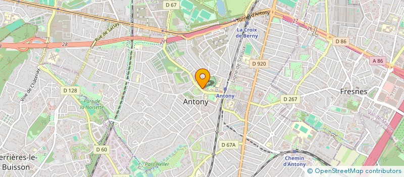 localisation de l'entreprise MONSIEUR MARC PERON à ANTONY