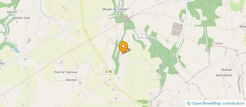 localisation de l'entreprise MONSIEUR MARC PERON  PLOUNEVEZ-LOCHRIST