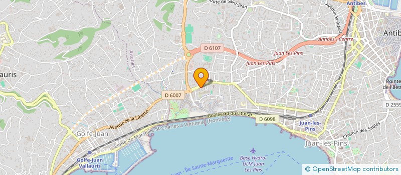localisation de l'entreprise MONSIEUR MARC PERRAT à ANTIBES
