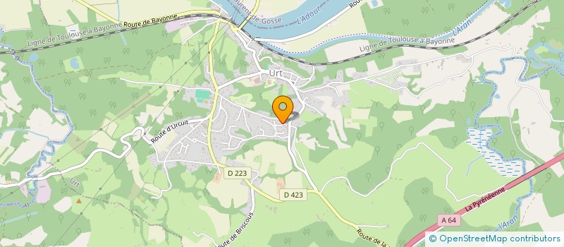 localisation de l'entreprise MONSIEUR MARC PERRAT  URT