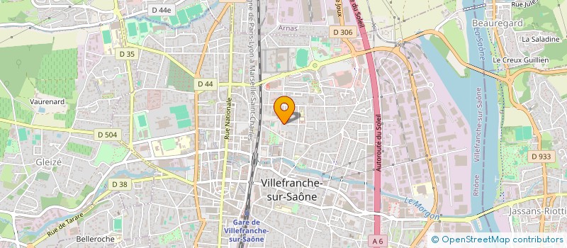 localisation de l'entreprise MONSIEUR MARC PERRAUD  VILLEFRANCHE-SUR-SAONE